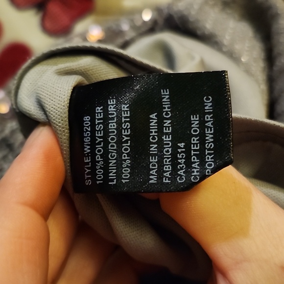 MEG AND MARGOT Silver Sequin Tank Top, Size L, EUC - Picture 4 of 4